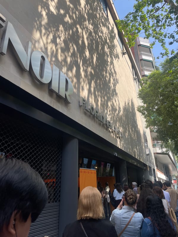 Long queue forms outside Barcelona comic book store