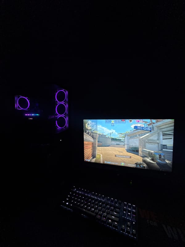 Evening gaming session captured in Plovdiv, Bulgaria