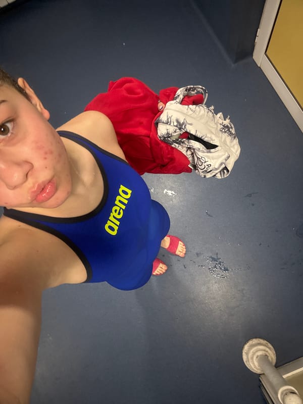 Woman in swimsuit spotted at Plovdiv pool facility