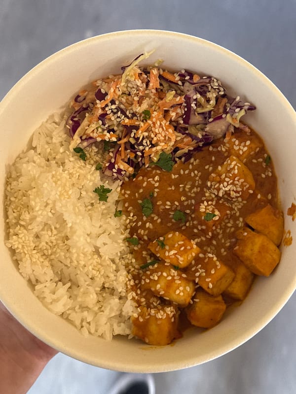 Spring afternoon captured through food and trees in Novi Sad