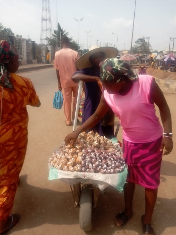 Busy street life documented in Onitsha commercial district