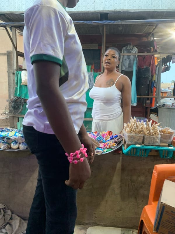 Daily market life documented in Shagamu, Nigeria evening hours