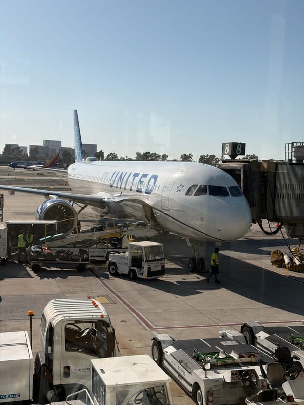 Late-night airport scenes captured at John Wayne Airport