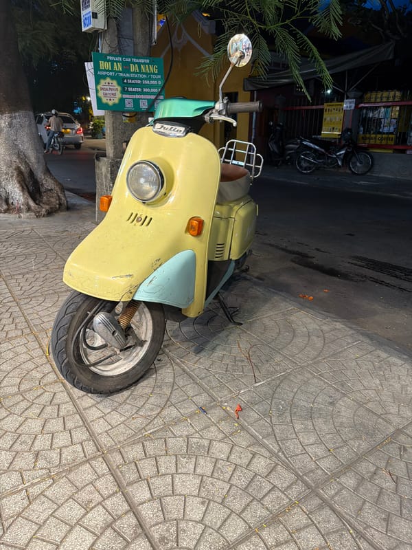 Evening shopping street in Hoi An's lantern-lit Ancient Town