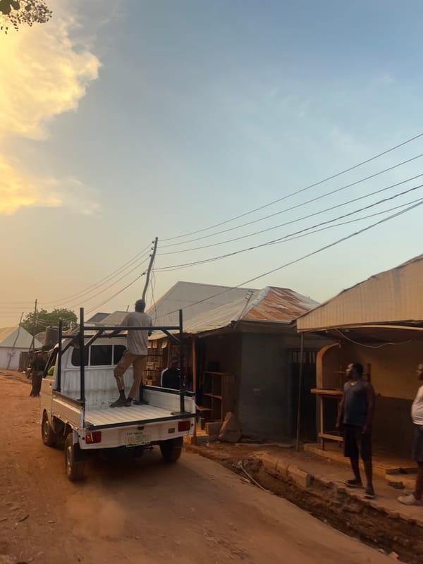 Evening street life captured across Abuja neighborhoods