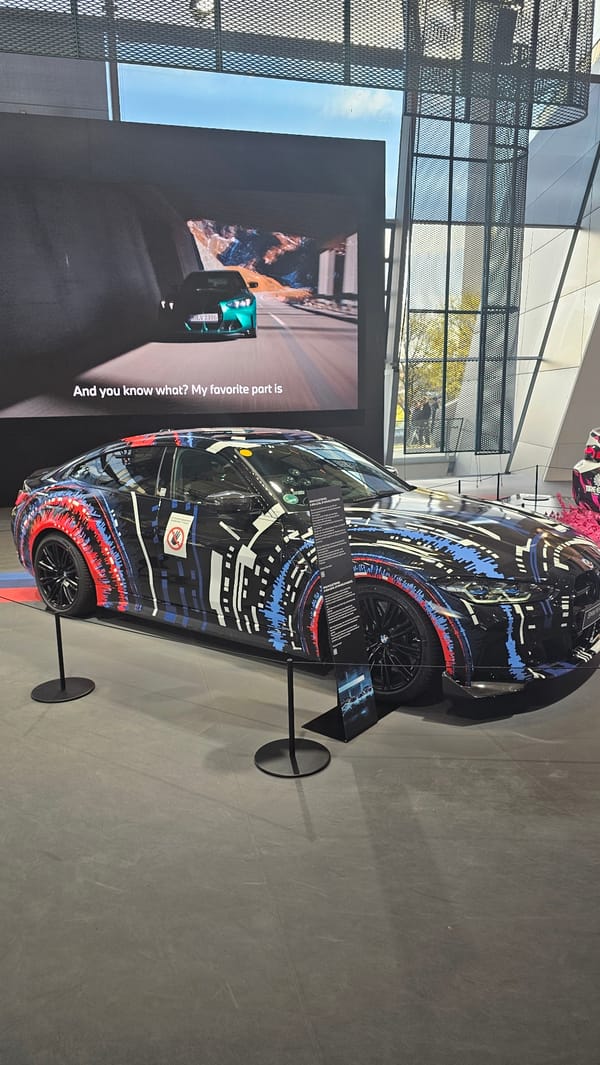 BMW vehicle exhibition showcases art cars and models in Munich