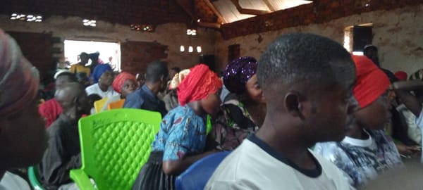 Church service with singing, dancing in DR Congo villages