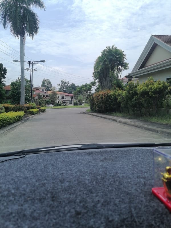 Driver documents residential neighborhood journey in Davao City