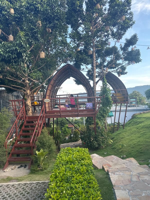 Hilltop bar and hangout with sweeping views over Ko Samui