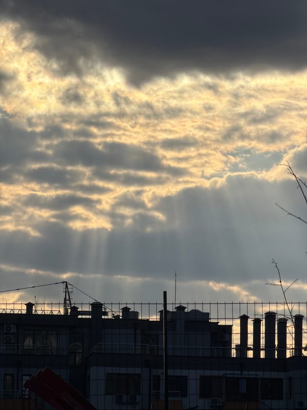 Dramatic sunset illuminates Varna, Bulgaria skyline