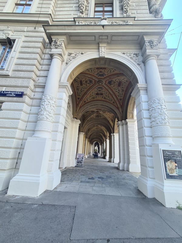 Vienna's monumental city center architecture on a clear summer morning