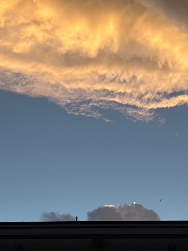 Golden cloud formation observed over Sofia, Bulgaria