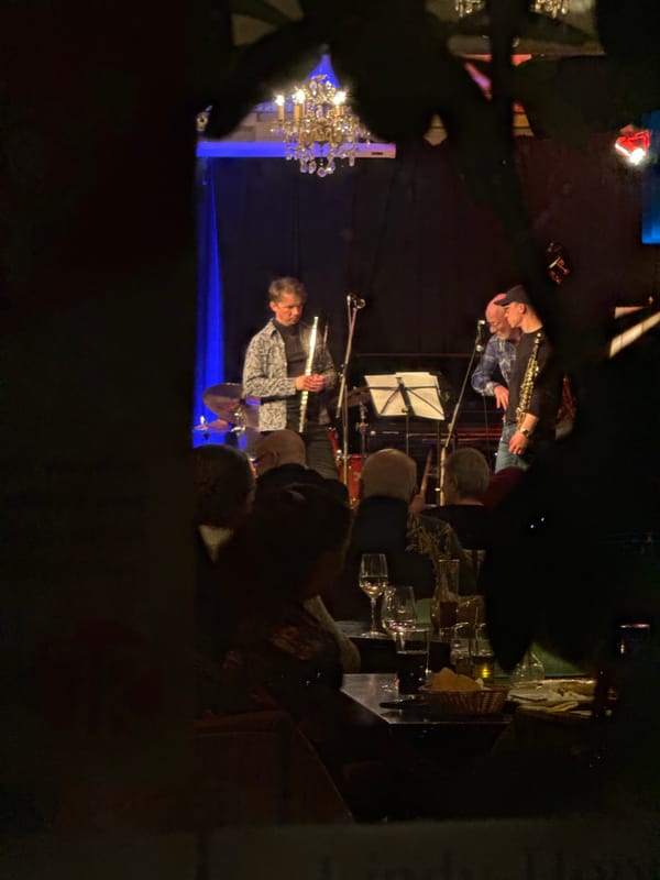 Jazz band performs live show in Wuppertal venue
