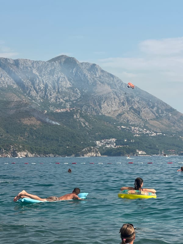 Summer water sports in full swing on the Bay of Kotor