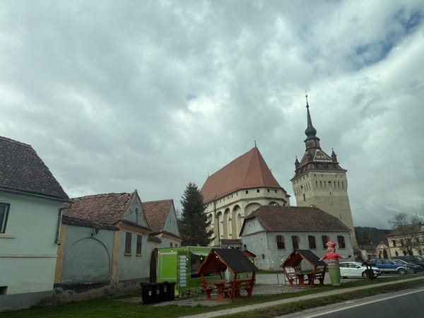 Historic building with 1832 roof marking observed in Saschiz, Romania