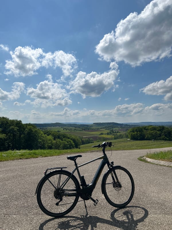 Bicycle found on roadside in Untergruppenbach, Germany countryside