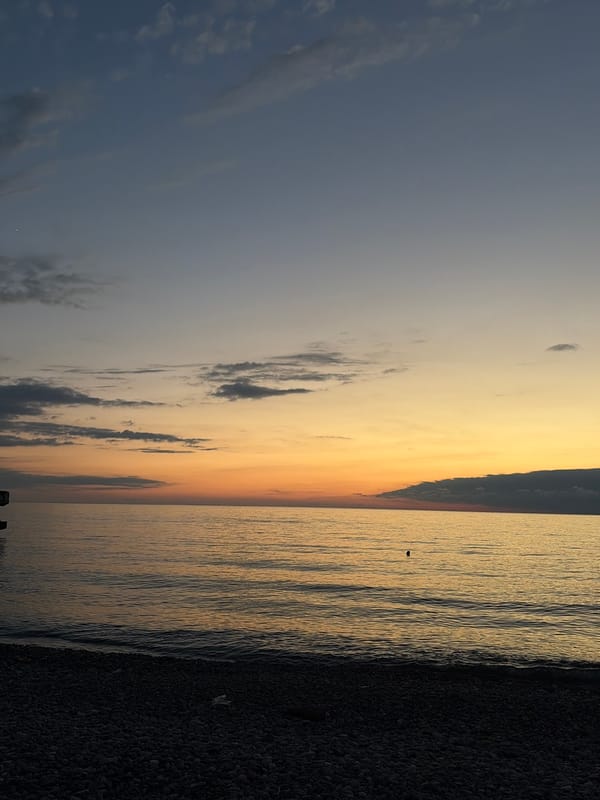 Batumi's beachfront: sunset, public art, and park paths