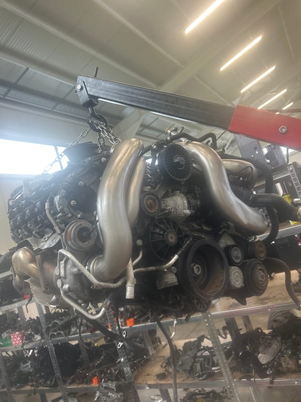 Automotive repair work documented at Bulgarian workshop