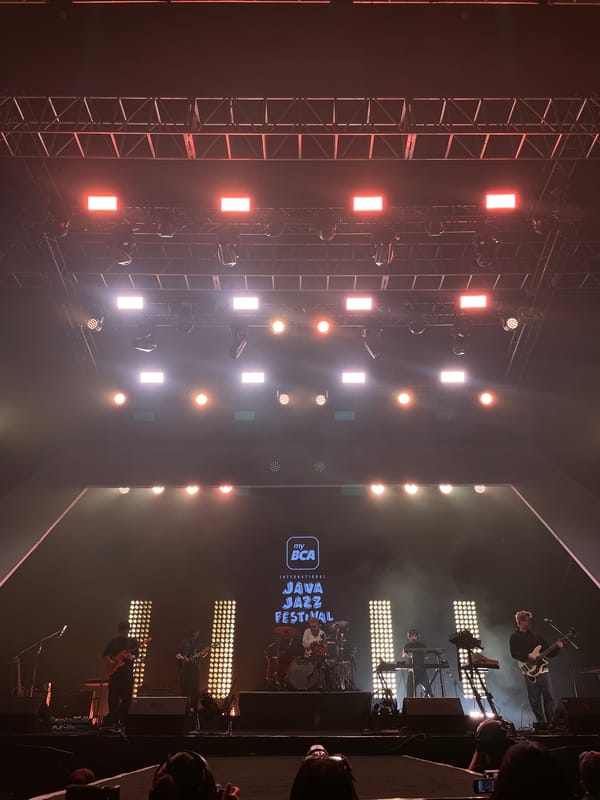Band performs at Java Jazz Festival in Indonesia