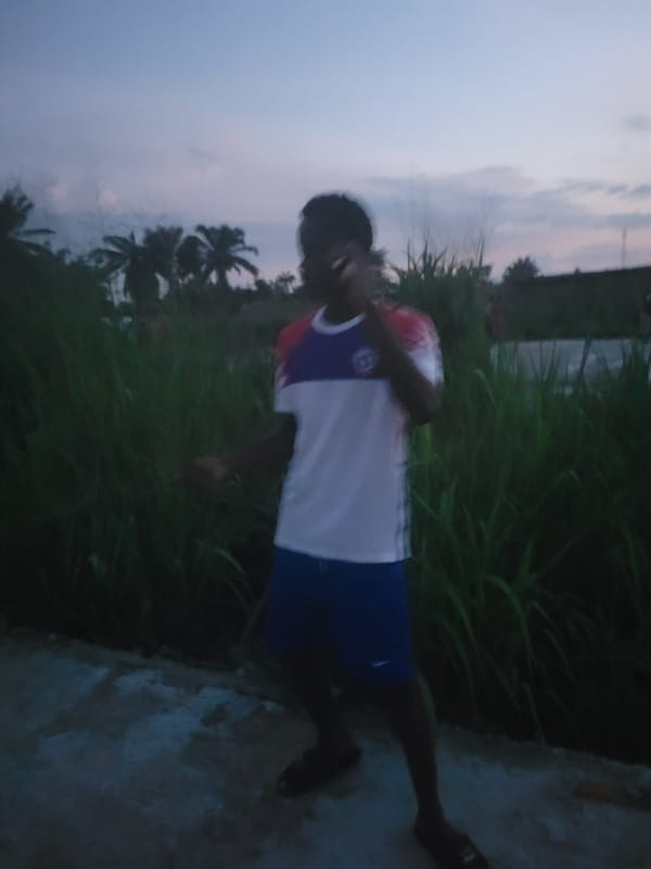 Evening basketball on an outdoor court in Egbagu, Nigeria