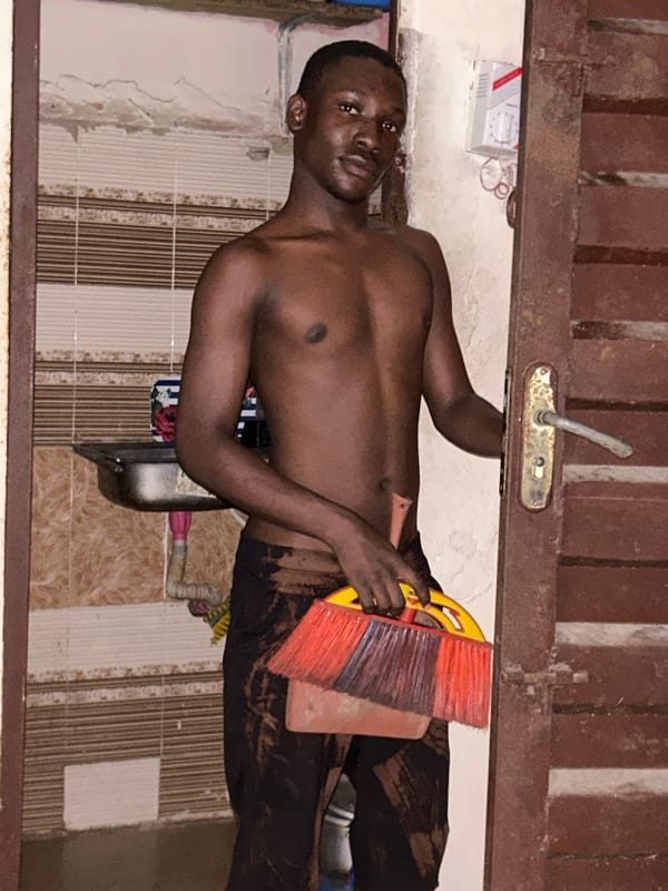 Morning chores and household routines in Ihiagwa, Nigeria