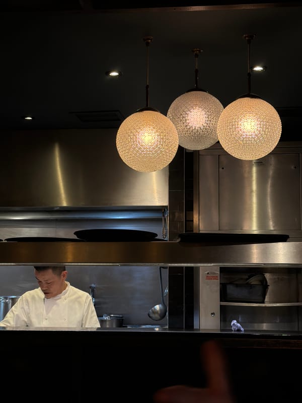Restaurant lighting fixtures documented by independent observers