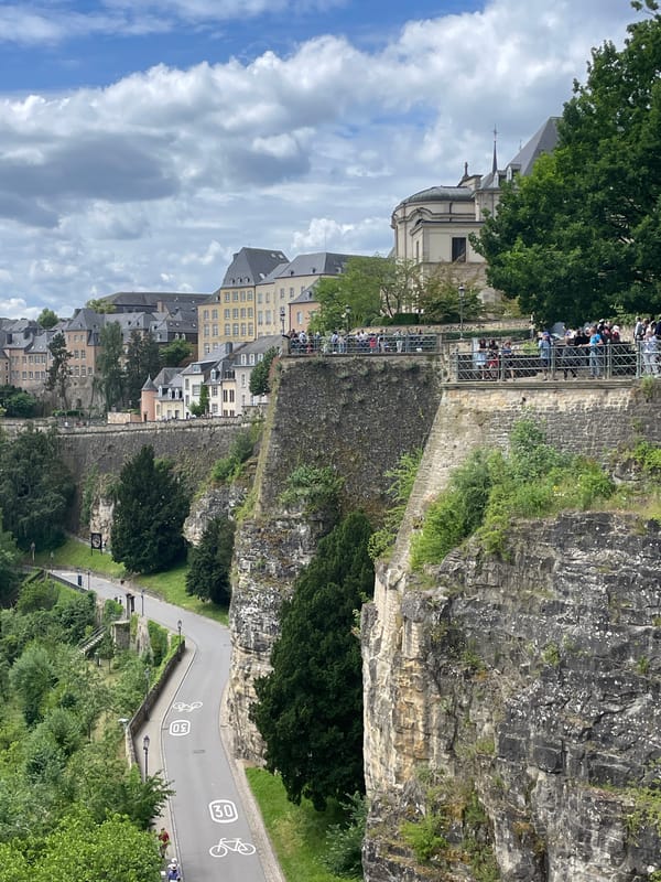 Tourist documents Luxembourg City's historic districts and valleys