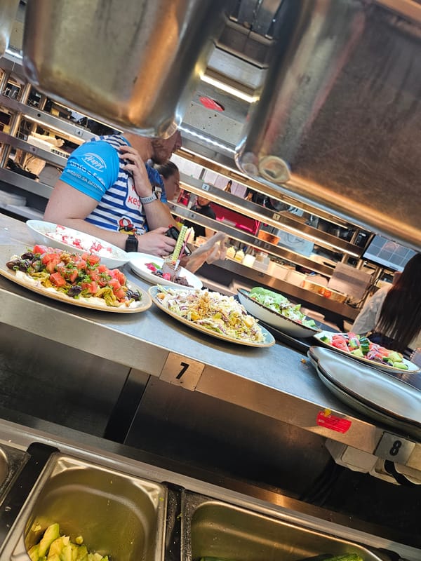 Food service counter documented at restaurant location