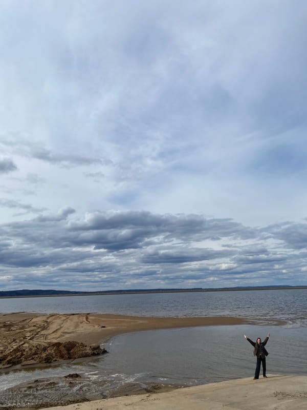 Morning waterfront scenes documented in Chaikovsky, Russia