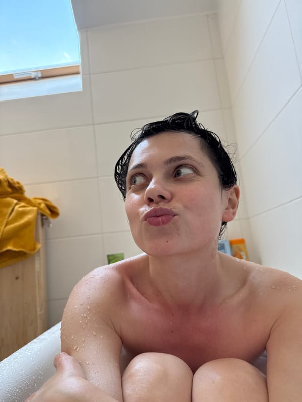 Post-shower portrait captured in Budapest