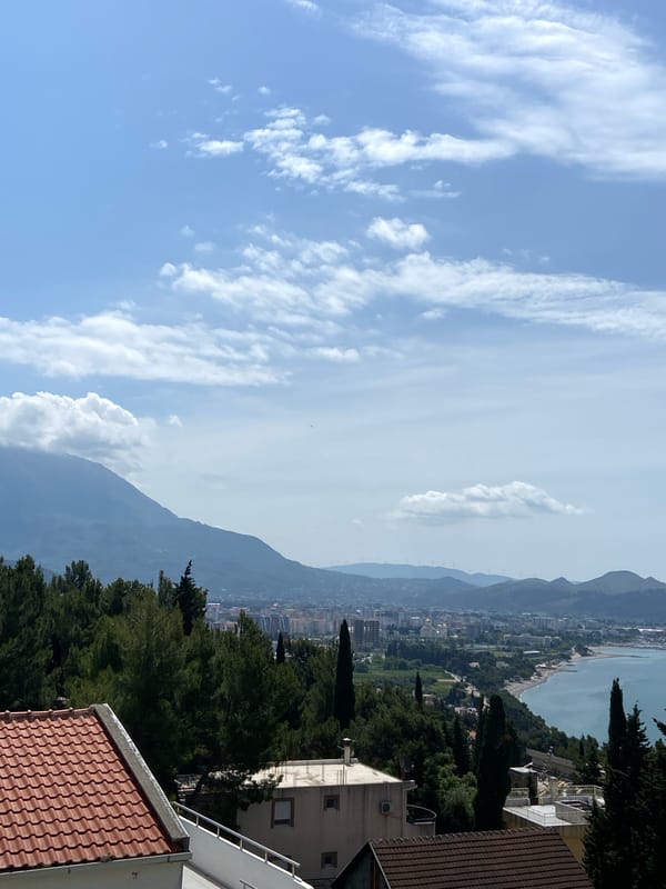 Morning moments captured in Šušanj, Montenegro include views and gaming content