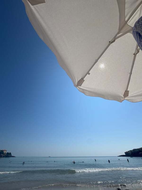 Quiet summer morning on a Sozopol beach
