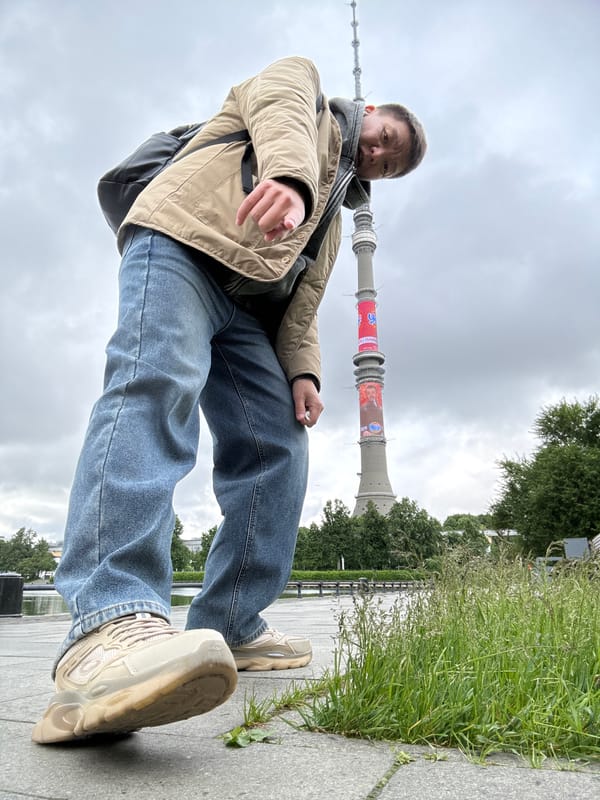 Early morning encounter captured in Khimki residential area