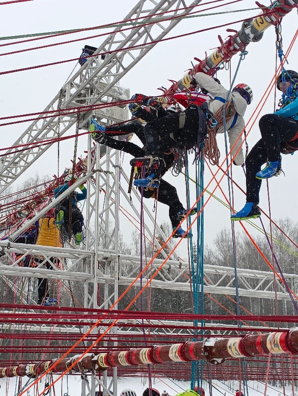 Winter obstacle course event held across Russian locations