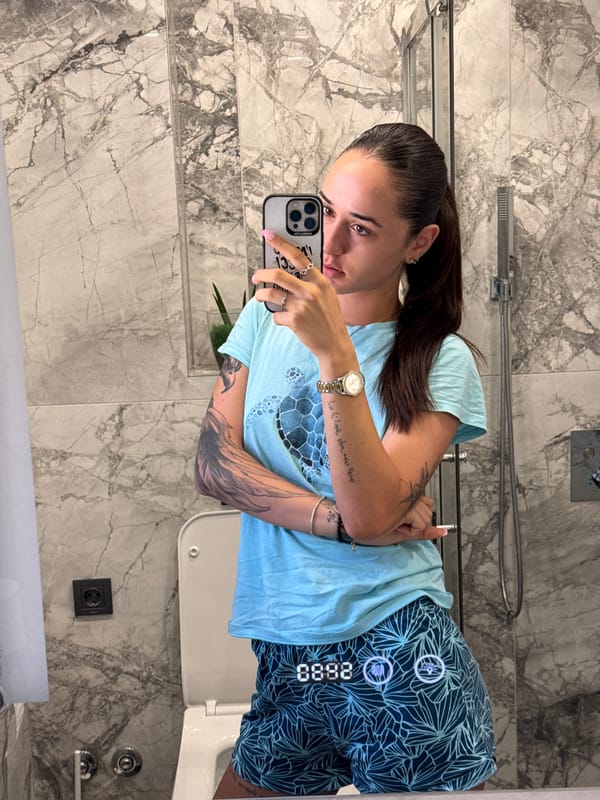 Bathroom mirror selfie in Shumen, Bulgaria