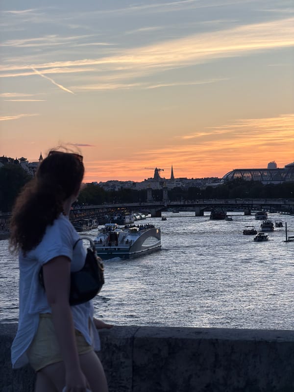 A Paris evening: Seine views, street food, and a sketchbook