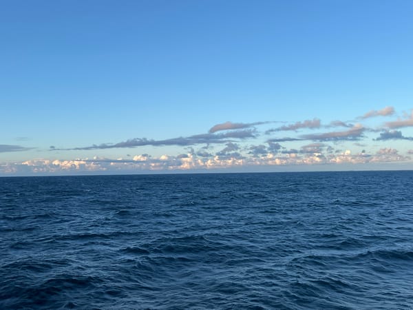 Baltic Sea views from the Polish coast, calm to golden hour