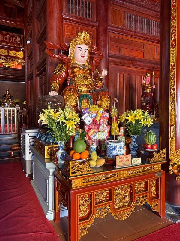 Morning temple visit documented in Nha Trang, Vietnam