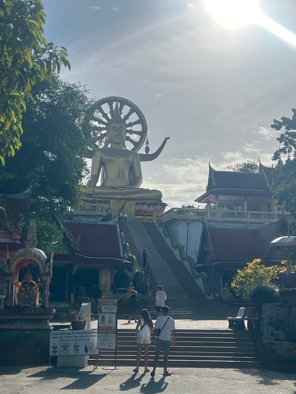 Morning at Big Buddha Temple and the Ko Samui waterfront