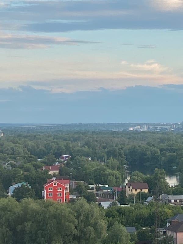 Residential streets, a curious cat, and dusk traffic in Novokuybyshevsk