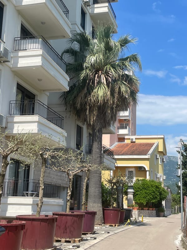 Everyday street scenes documented in Bar, Montenegro