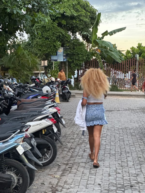 Tourist and local scenes captured across Denpasar during morning hours