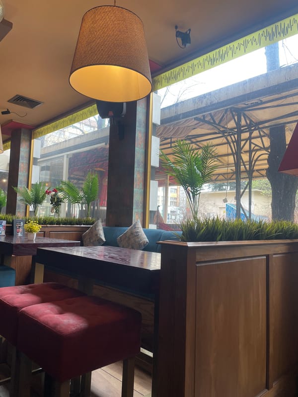 Morning coffee service documented at Varna cafe