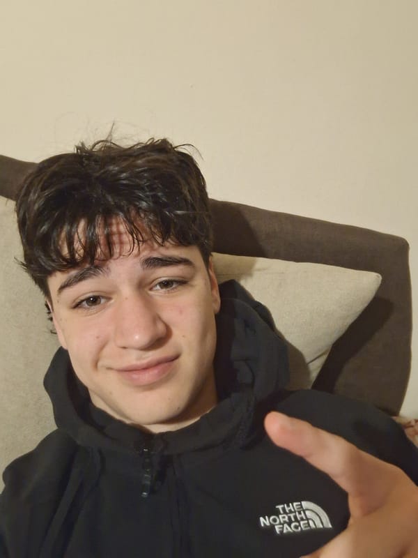 Young man documents evening at home in Burgas, Bulgaria