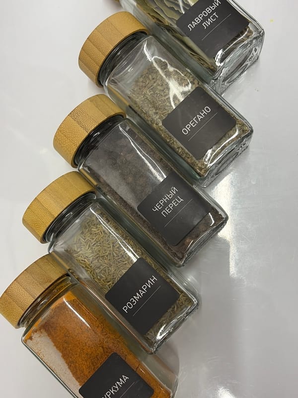 Flat-lay product shoot with spices, markers, and tech accessories