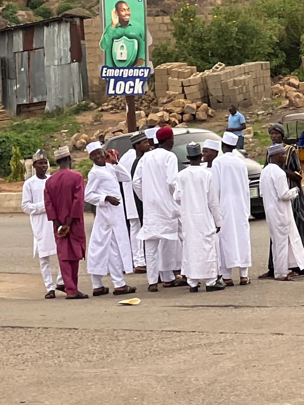 Traditional gathering observed in Gura Top, Nigeria streets