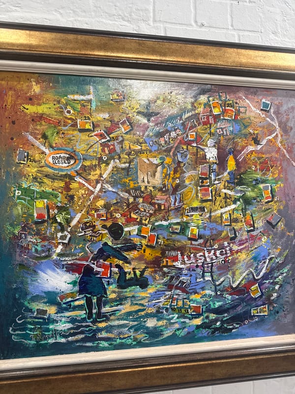 Art gallery showcase documented in Cape Town