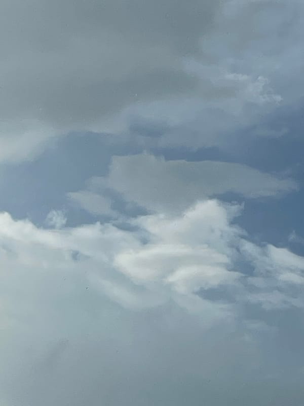Patchy clouds over Omsk on a partly cloudy afternoon