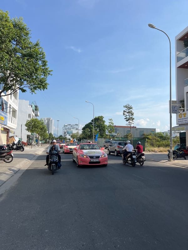 Morning traffic flows through Nam Nha Trang streets