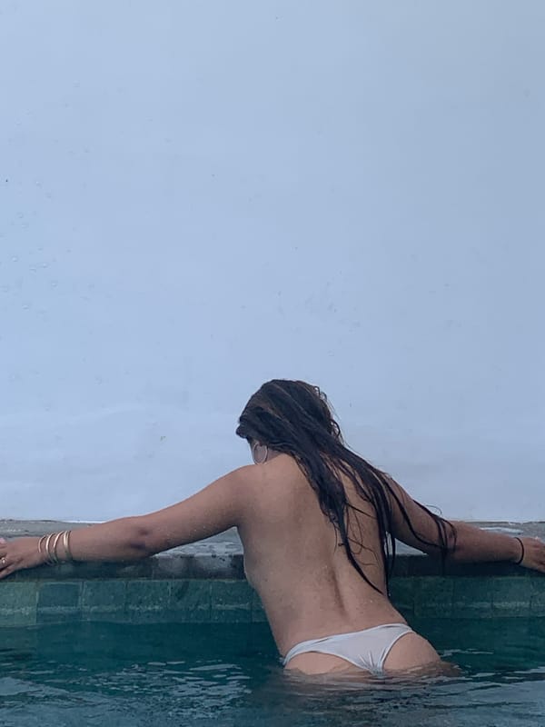 Lazy villa pool day in North Kuta, Bali